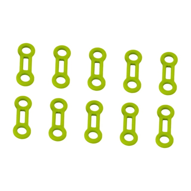 Almencla 10 Pcs Cordes de Gréement Butée de Fixation Rappel Abseil Positionnement Vert