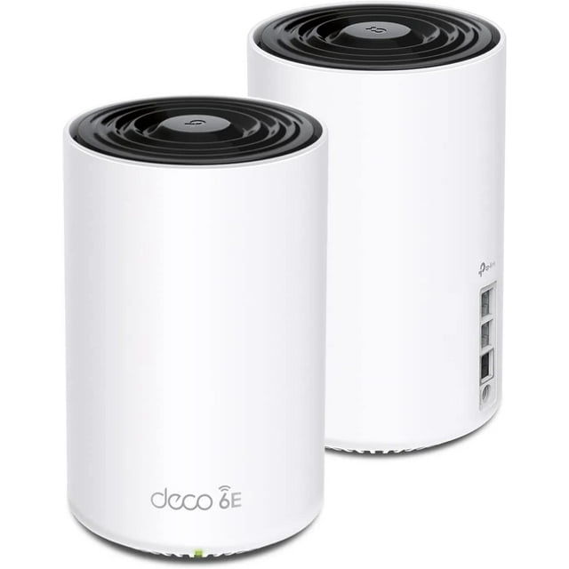 TP-Link Deco AXE5400 Sistema de Malla WiFi 6E Tribanda (Deco XE75 Pro): Puerto WAN/LAN de 2,5 G, Cubre hasta 5500 Pies Cuadrados, Reemplaza el Enrutador y el Extensor WiFi, Malla Alimentada por IA, Nu