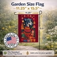 thumbnail image 2 of Greyhound Holiday Christmas Garden Flag 11.25 in x 15.5 in, 2 of 7