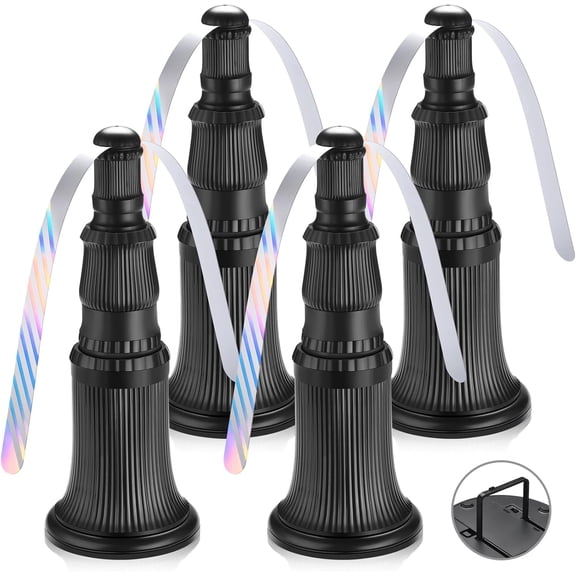 Fly Fans for Tables, 4-Pack Tabletop Fly Fan Keep Flies Away, with Holographic Blades, Indoor Outdoor Fly Deterrent for Home, Picnic, BBQ & Restaurant