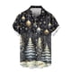 thumbnail image 5 of Seeotter Christmas Button Up Shirt for Men Fun Printed Casual Short Sleeve Hawaiian Santa Shirt, 5 of 6
