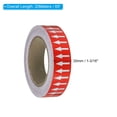 thumbnail image 2 of Unique Bargains Directional Flow Arrow Tape 1-3/16'x65', Adhesive Pipe Identification Marking Stickers, White on Red, 2 of 5