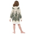 thumbnail image 7 of FORMRS Niños Bathrobe Unisex Hooded Robe Soft Plush Pajamas Sleepwear, Size 2-3T, Christmas Stars, 7 of 7