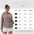 thumbnail image 3 of OQQ Women's Hooded Pullover Sweatshirt - Long Sleeve - Fashionable Fall/Winter Top with Front Pockets Design, 3 of 7