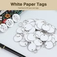 thumbnail image 4 of 150 etiquetas de metal para llantas, etiquetas blancas para llaves con anillos divididos de metal, etiquetas de papel redondas en blanco de 1,22 pulgadas, etiquetas para llaves pequeñas, etiquetas de, 4 of 7