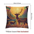 thumbnail image 4 of Acheng Throw Pillow Covers Home Decor Set of 2 Pillow Cases Decorative Outdoor Cushion Couch Sofa Pillowcases Colorful Boho Circle Doodle Ethnic Leaf 20x20in, 4 of 7