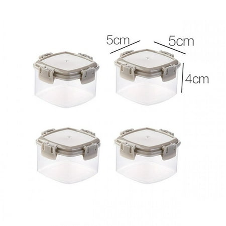 

4pcs/set Easy Cleaning Mini Sauce Seasoning Box BBQ Kitchen Portable Transparent Bottle PP Spice Lid Jar Squeeze Bottle