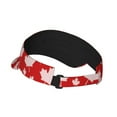 thumbnail image 3 of Kll Sport Sun Visor Hats Ball Caps Empty Top Baseball Sun Cap For Men Women-Maple Leaves, 3 of 8