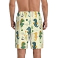 thumbnail image 3 of Gaeub Seahorse Printed Men's Short Pajama Pants, Lightweight Lounge & Sleep Bottoms Keep You Cool - 3X-Large, 3 of 9