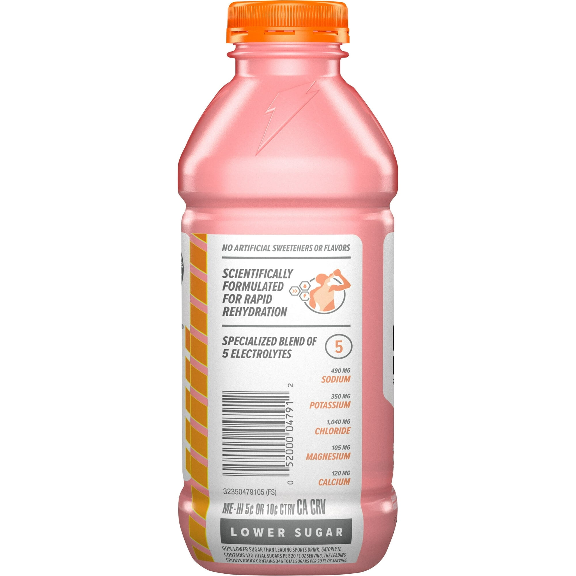 Gatorade Gatorlyte, Strawberry Kiwi Sports Drinks, 20 fl oz Rapid Rehydration Electrolyte Drink  4 Bottle