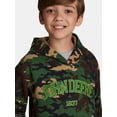 thumbnail image 5 of John Deere Boys Camo Graphic Fleece Long Sleeve Hoodie, Sizes 4-18, 5 of 9
