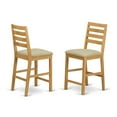 thumbnail image 2 of CAFE5-OAK-C 5 PC Dining counter height set - Small Kitchen Table and 4 counter height Chairs., 2 of 3