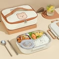 thumbnail image 6 of Yucurem 304 Stainless Steel Bento Boxes Thermal Lunch Cases Tableware Kitchen Essentials (Lunch Box Bag), 6 of 6