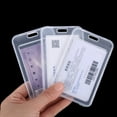 thumbnail image 4 of 1-10Pcs Waterproof Transparent Card Cover Rigid Plastic Bus Card Holder Case Business Credit Cards Bank ID Card Sleeve Protector 8pcs, 4 of 6