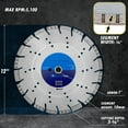 thumbnail image 3 of EDiamondTools 12" All Purpose Diamond Saw Blades for Reinforced Concrete, Asphalt, Granite, 3 of 6
