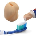 thumbnail image 1 of Dispensador de pasta de dientes, cubierta de pasta de dientes divertida, dispensador de pasta de dientes con cierre automático, eficiencia maximizada, 1 of 8