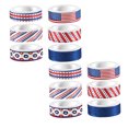thumbnail image 4 of PAMINGONO 12 Rolls Decorative Sticky Tape Multi Paper Tape Layering Notebook Decoration American Independence Day, 4 of 8