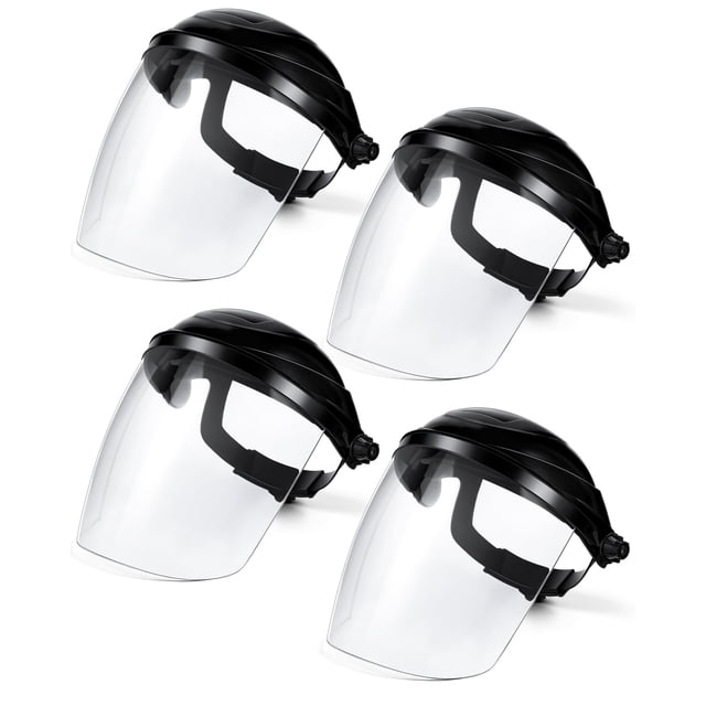 Protector facial de seguridad Tellegloww, paquete de 4 unidades, para moler y cortar