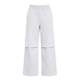 thumbnail image 6 of Falkdiz Warm Sweatpants for Girls Outdoor Straight Leg Pockets Loose Winter Pantalones Open Bottom Casual Girls Pants Relaxed fit , White , Size: 7-8 Years, 6 of 8