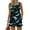 Green, variant on Womens Halloween 2 Piece Sets Castle Skeleton Sleeveless Funny Tank Tops Matching Candy Skull High Waist Spooky Shorts, 3XL