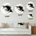 thumbnail image 4 of Designart "Serene Abstract Neutral X" Abstract Shapes Oversized Wall Clock, 4 of 5