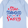 thumbnail image 4 of Inktastic 4th of July Star Spangled and Sassy with Arrow and Stars Boys or Girls Long Sleeve Baby Bodysuit, 4 of 5