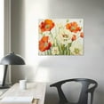 thumbnail image 3 of ARISTURING  Orange Poppy Flower Canvas Wall Art Pictures Framed Ready to Hang, 3 of 4