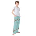 thumbnail image 3 of FORMRS Boys Pajama Pants with Pockets Size 11-12Y Kids Lounge Sleep Bottoms, Capybara Splash, 3 of 8