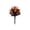 Orange and Black, variant on Halloween Decoration Outdoor Artificial Topiary Pumpkin Bush Stake, Faux Plant Ground Spike for Yard Garden Decorations 23in