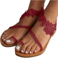 thumbnail image 2 of Samickarr Summer Sandals For Women Indoor And Outdoor Wide Summer Sandals For Women Slip-On Flat Shoe Female Open Toe Slip-On Beach Slipper, 2 of 6