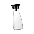 thumbnail image 1 of Jarra de bebidas Strade Fareast Limited Jarra de agua fría y caliente Jarra de jugo de leche Jarra fría Botella de agua de vidrio con tapa para refrigerador 1800ml, 1 of 8