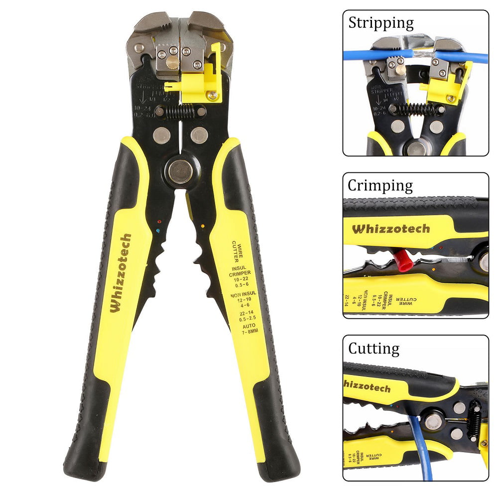 3IN1 Auto Self-Adjusting Wire Stripper Cutter Cable Crimper Pliers Terminal Tool 