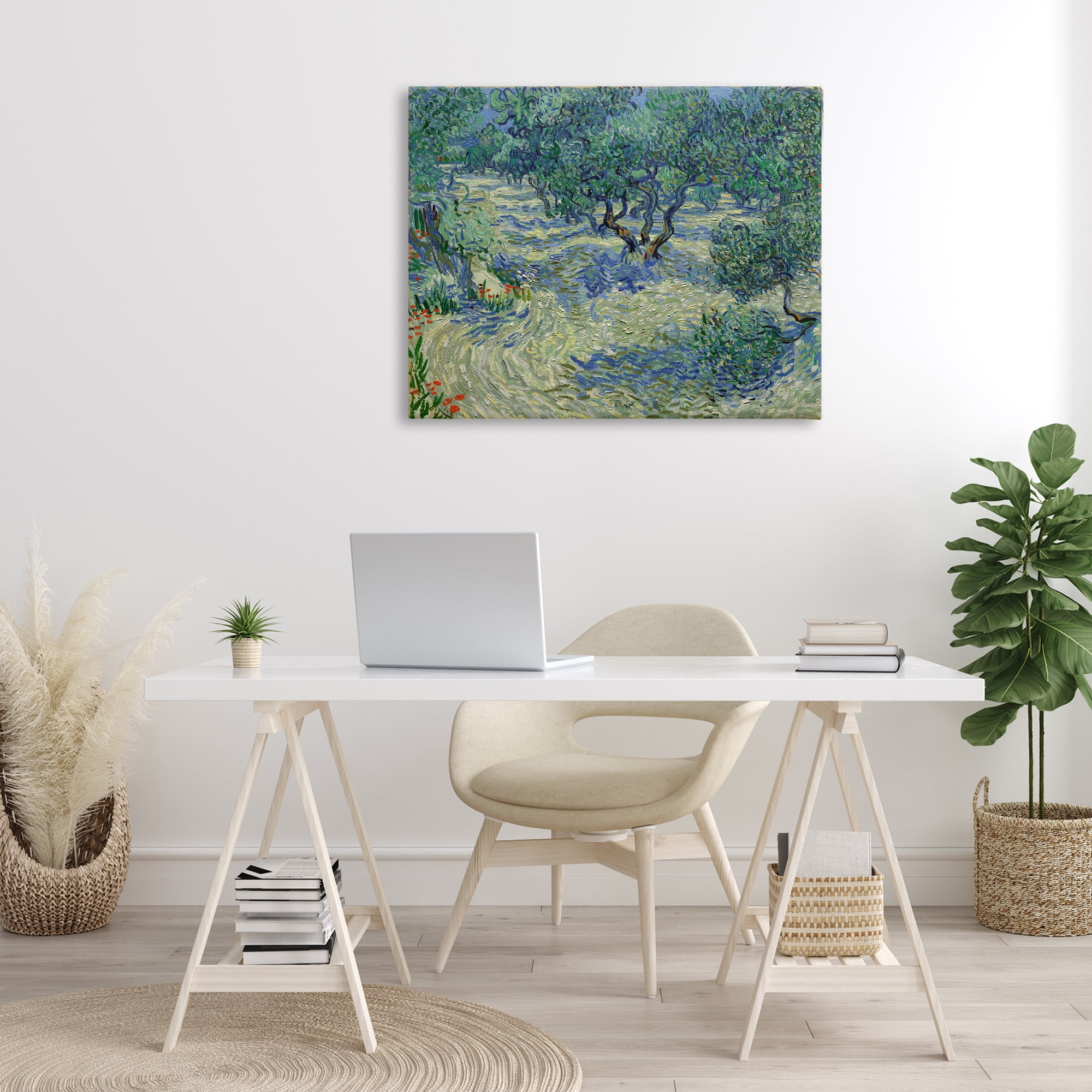 Stupell Industries Classic Van Gogh Olive Orchard Landscape & Nature Painting Wrapped Canvas Art Print Wall Art, 40 x 30