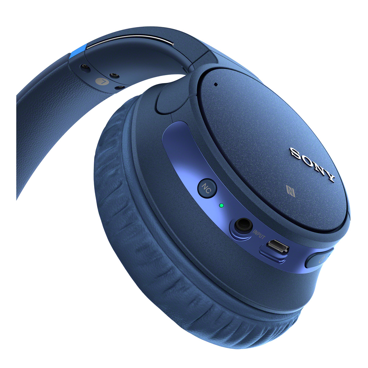 Sony WH-CH700N Wireless Noise-Canceling Over-Ear Headphones (Blue) - image 3 of 4