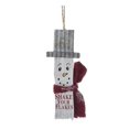 thumbnail image 3 of Kurt Adler 4.75"Wood Slat Snowman Ornament 3/Asstd, 3 of 5