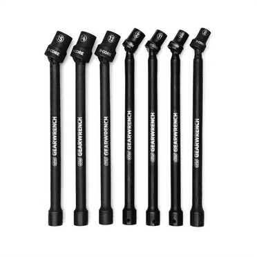 GearWrench 84980 7-Piece 3/8" Drive Pinless Universal Extension Socket Set