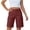 RYE1-Wine, variant on Brqkzdu Women's Cargo Shorts Mid Rise Knee Length Bermuda Shorts Summer Shorts Loose Comfy Casual Shorts with Pockets