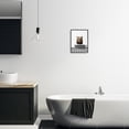 thumbnail image 3 of Stupell Industries Bear in Bathroom Tub Animals & Insects Painting Black Framed Art Print Wall Art, 11 x 14, 3 of 9