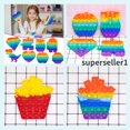 thumbnail image 2 of Juego de luces de juguete Foxmind Push Pop It ti Fidget/Unicorn square coleccionables Popits, 2 of 4