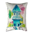 thumbnail image 2 of Betsy Drake KS232 11 x 14 in. W. Palm Hut Blue Small No-Cord Pillow, 2 of 2