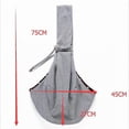thumbnail image 5 of Sac à Dos Pliable Portable pour Chat à une Épaule Gris, 5 of 5