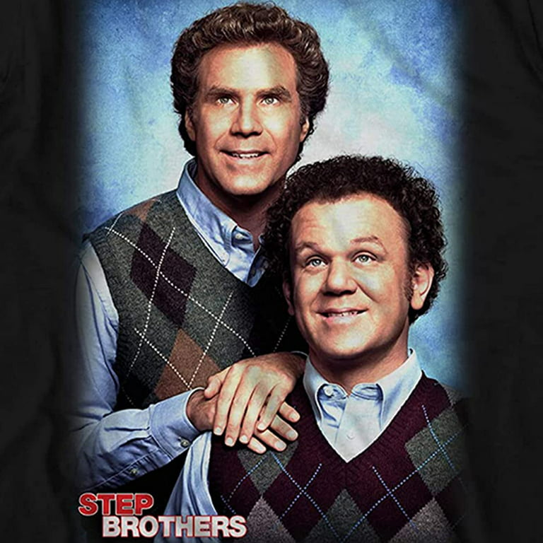Step Brothers Mens Movie Shirt Movie Short Sleeve Tee - Will Ferrell & John  C Reilly