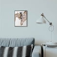 thumbnail image 3 of Stupell Industries Baby Giraffe Family Animal Watercolor Painting Framed Giclee Texturized Art by George Dyachenko, 3 of 3
