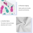 thumbnail image 4 of GZHJMY Towel Set of 3,Green Pink Pineapples 1 Bath Towel, 1 Towel, 1 Small Square Towel, Strong Soft and Compact Absorbent Yoga Gym Hotel Excellent Choice., 4 of 7