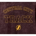 thumbnail image 3 of Justice League Movie Central City Track Men's Burgundy Mineral Wash Sweatshirt-3XL, 3 of 4
