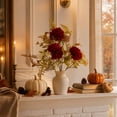 thumbnail image 7 of Autumn Fake Flower Bouquet, Fall Foliage Stems, Artificial Flowers for Decoration, Autumn Decorations for Home, 16 Inch Thanksgiving Orange Artificial Sunflower Floral Bunch with, 7 of 7