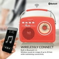 thumbnail image 4 of Supersonic Bluetooth Retro Speaker Rechargeable Multi-Function Black SC-1201BT, 4 of 7