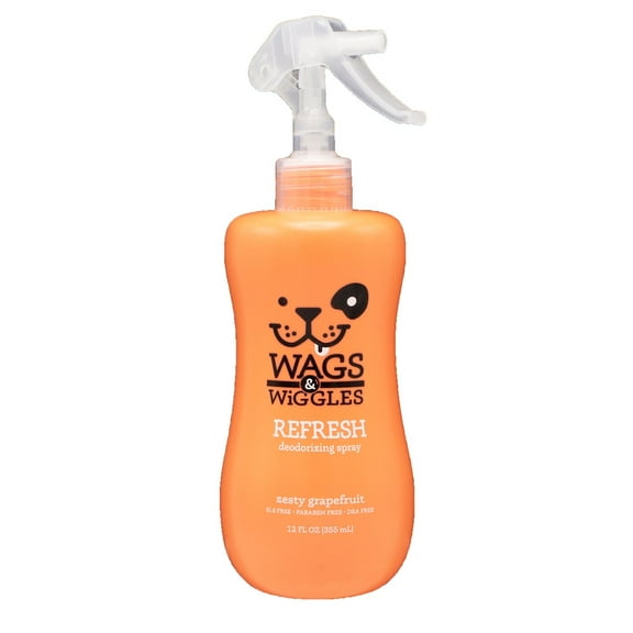 Wags & Wiggles Refresh Dog Deodorizing Spray in Zesty Grapefruit 12 Ounces