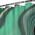 thumbnail image 3 of Green Gray Yellow Marble Pattern Shower Curtain 72"x84" ,Bathroom Decorative Shower Curtains Set with 12 Hooks,Modern Waterproof Washable Shower Curtain, 3 of 6