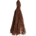thumbnail image 3 of 20pcs John Bead 1in Light Brown Mini Small Craft Cotton Tassels for DIY Crafts Making Earring Keychain Fringe Pendants Bookmark Bag Hanging Curtain Decoration, 3 of 4